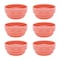 Manhattan Comfort Mendi 6 Large 16.91 oz. Dinner Soup Bowls in Coral NM05-7307 - alternate 1